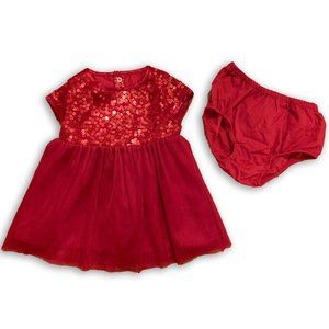 Red Sequin Dress